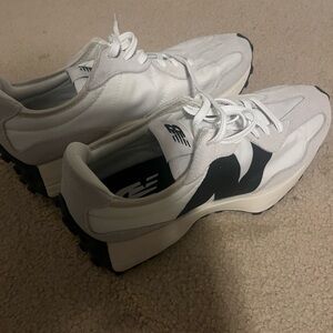 New Balance White and Black Sneakers